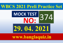 WBCS 2021 Preliminary Practice Set – 28.04.2021