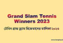 Grand Slam Tennis Winners 2023